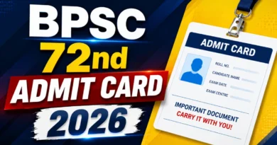 BPSC 72nd Admit Card 2026 – Expected Release Date, Download Link @ bpsc.bihar.gov.in