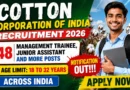 Cotton Corporation of India CCI Recruitment 2026 – Apply Online for 148 Management Trainee, Junior Assistant and More Posts