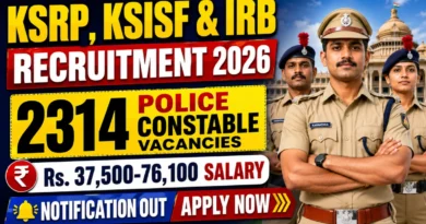KEA KSRP Police Constable Recruitment 2026 Notification Out – Apply Online for 2314 Posts