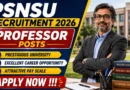 PSNSU Recruitment 2026 – Apply Online for 19 Professor Posts