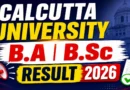Calcutta University 6th Sem Result 2026 Out – Check BA & BSc Marksheet at caluniv.ac.in