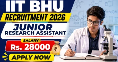 IIT BHU Junior Research Assistant Recruitment 2026 – Apply Online