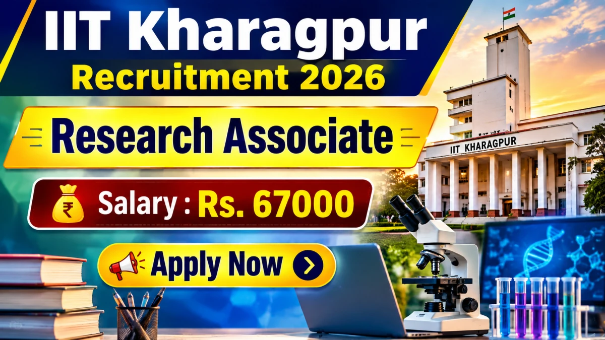 IIT Kharagpur Research Associate Recruitment 2026 – Apply Online