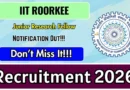 IIT Roorkee Junior Research Fellow Recruitment 2026 – Apply Online
