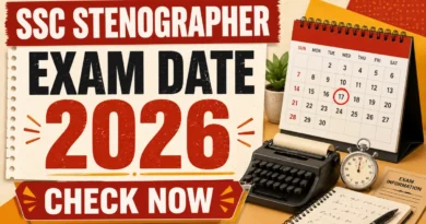 SSC Stenographer CBE Exam Date 2026 Out – Check Full Schedule PDF