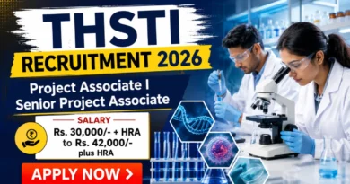 THSTI Recruitment 2026 – Walkin for Project Associate I, Senior Project Associate Posts