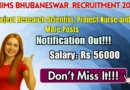 AIIMS Bhubaneswar Recruitment 2026 – Walkin for Project Nurse,  Project Technical Support and More Posts