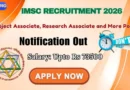 IMSc Recruitment 2026 – Apply Online for Project Associate, Research Associate and More Posts