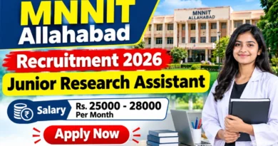 MNNIT Allahabad Junior Research Assistant Recruitment 2026 – Apply Online