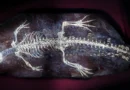UV light reveals possible camouflage on a 125-million-year-old crocodile