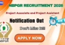 NBPGR Recruitment 2026 – Apply Online for Project Associate and Project Assistant Posts