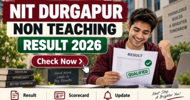 NIT Durgapur Non-Teaching Result 2026 Out – Check Junior Assistant, Lab Attendant and More Post at nitdgp.ac.in