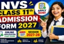 NVS Class 11th Admission Form 2027 Out – Direct Link to Check Online @ navodaya.gov.in