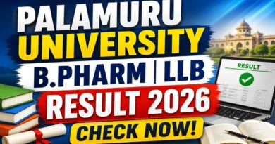 Palamuru University Regular Result 2026 Out – Check UG Result Online @ palamuruuniversity.com