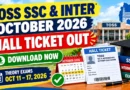Telangana TOSS SSC, Intermediate Hall Ticket 2026 Out – Download Online @ telanganaopenschool.org