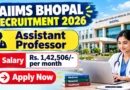 AIIMS Bhopal Assistant Professor Recruitment 2026 – Apply Online for 45 Posts