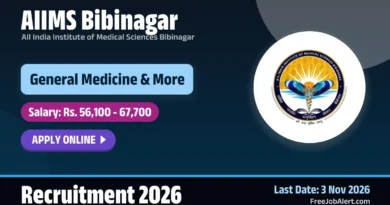 AIIMS Bibinagar Senior Resident Recruitment 2026 – Apply Online for 32 Posts