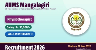 AIIMS Mangalagiri Physiotherapist Recruitment 2026 – Walkin