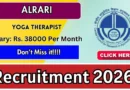 ALRARI Yoga Therapist Recruitment 2026 – Walkin