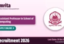 Amrita Assistant Professor in School of Computing Recruitment 2026 – Apply Online for 20 Posts