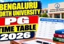 BNU PG Time Table 2026 Out – Download 2nd & 4th Sem Exam Dates Online @ bnu.karnataka.gov.in