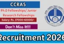 CCRAS Recruitment 2026 – Apply Online for 20 Ph.D Fellowships/ Junior Research Fellowships Posts