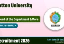 Cotton University Recruitment 2026 – Apply Online for 10 HOD, Assistant Professor Posts