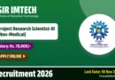 CSIR IMTECH Project Research Scientist III Recruitment 2026 – Apply Online