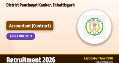 District Panchayat Kanker, Chhattisgarh Accountant Recruitment 2026 – Apply Online