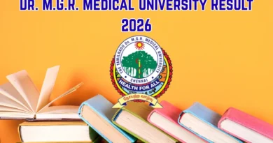 Dr. M.G.R. Medical University Result 2026 Out – Check MDS & B.Pharm Result Online @ tnmgrmu.ac.in