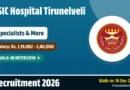ESIC Hospital Tirunelveli Recruitment 2026 – Walkin for 46 Super Specialist, Senior Resident and More Posts