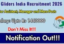 Gliders India Recruitment 2026 – Apply Online for Junior Assistant, Manager and More Posts
