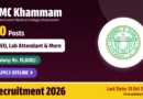 GMC Khammam Recruitment 2026 – Apply Offline for 60 DEO, Lab Attendant and Other Posts