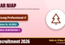 ICAR NIAP Young Professional II Recruitment 2026 – Walkin