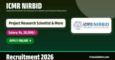 ICMR NIRBID Recruitment 2026 – Apply Online for 7 Project Research Scientist, Project Technical Support and More Posts