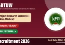 IGDTUW Project Research Scientist I Recruitment 2026 – Apply Online