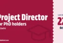 IIT Delhi Project Director Recruitment 2026 – Apply Online