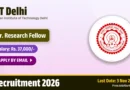 IIT Delhi Jr. Research Fellow Recruitment 2026 – Apply Online