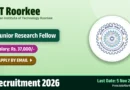 IIT Roorkee Junior Research Fellow Recruitment 2026 – Apply Online
