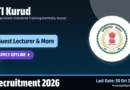 ITI Kurud Guest Lecturer Recruitment 2026 – Apply Offline