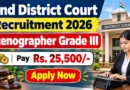 Jind District Court Stenographer Grade III Recruitment 2026 – Apply Offline for 12 Posts
