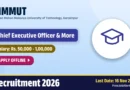 MMMUT Recruitment 2026 – Apply Offline for 2 Chief Executive Officer, Incubation Manager Posts