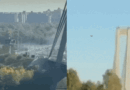 Watch: Russian drones hit Kyiv bridge; German chancellor arrives to sirens