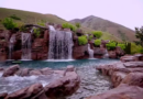 Utah couple built a $2 million backyard pool with a 90-foot mountain and a scuba-diving tunnel