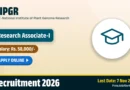 NIPGR Research Associate I Recruitment 2026 – Apply Online