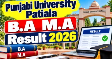 Punjabi University Patiala Result 2026 Out – Direct Link to Check B.A & M.A Result Online @ punjabiuniversity.ac.in