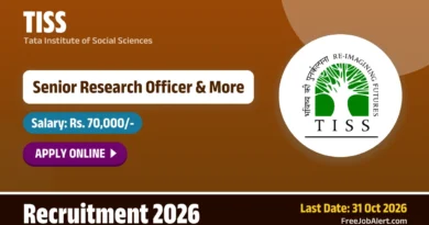 TISS Recruitment 2026 – Apply Online for Senior Research Officer, Senior Documentation and Communication Officer Posts