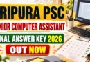 Tripura PSC Senior Computer Assistant Final Answer Key 2026 Out – Download PDF