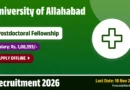 University of Allahabad Postdoctoral Fellowship Recruitment 2026 – Apply Offline